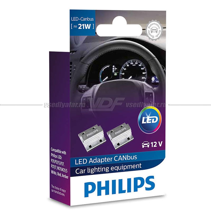 Обманки бортового компьютера Philips LED-CANbus LED 12V CEA 21W