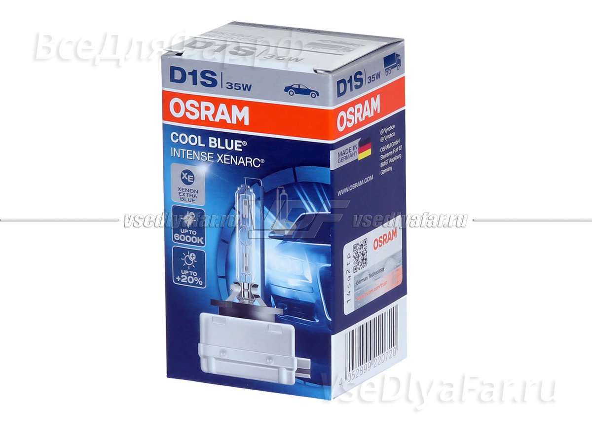 Ксеноновая лампа OSRAM D1S Xenarc Cool Blue Intense 6000K 66140CBI