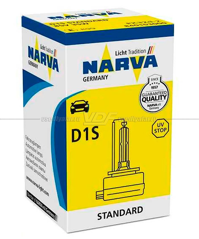 Ксеноновая лампа Narva D1S 85V 35W, 1 шт., 84010