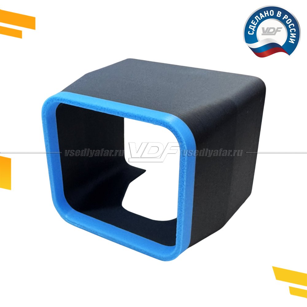 Бленда (маска) для наборных модулей, вариант № 3 Синяя окантовка