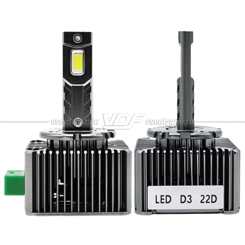 Лампы головного света D3 LED bulbs12V 35W 6000K 3500LM