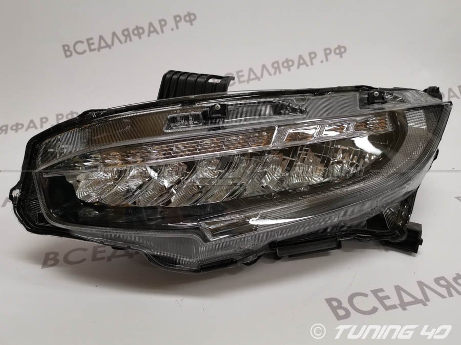 Фара для Honda Civic 4D (2015-) Левая, диодная.