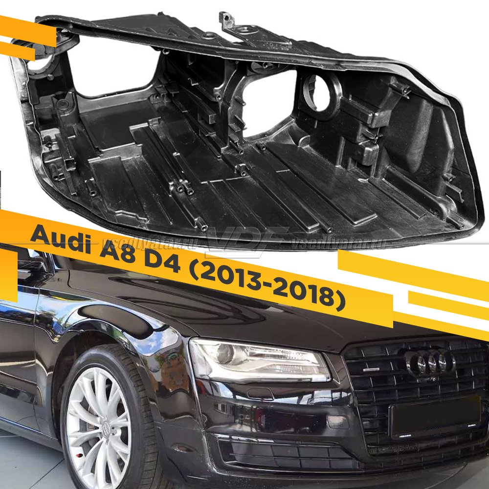 Корпус Правой фары для Audi A8 D4 (2013-2018) Ксенон Рестайлинг 