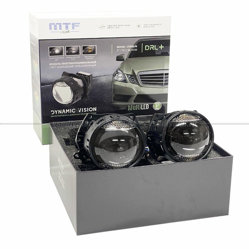 Светодиодные линзы MTF Light Dynamic Vision MultiLED 3 Bi-Led (комплект 2 шт) HL45K50D