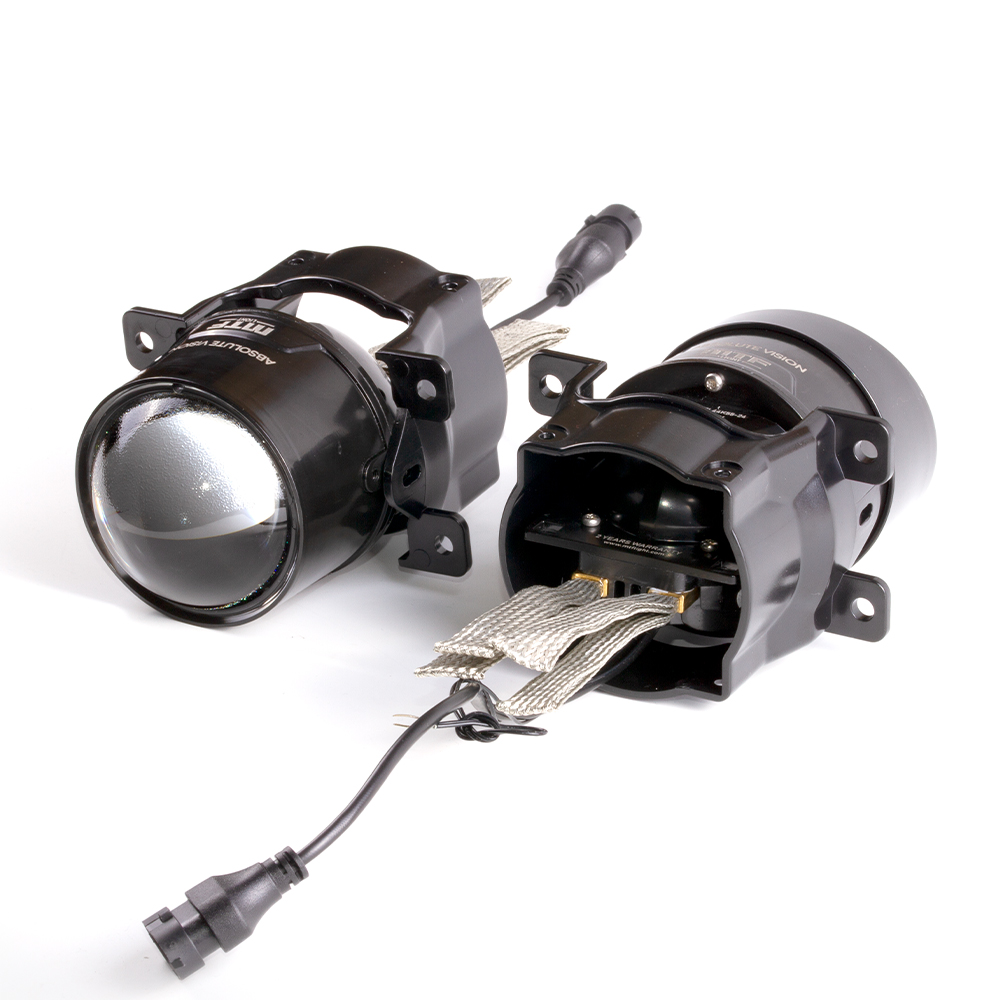 Бисветодиодные линзы в противотуманные фары MTF Light серия ABSOLUTE VISION 5500К FL44K55-24