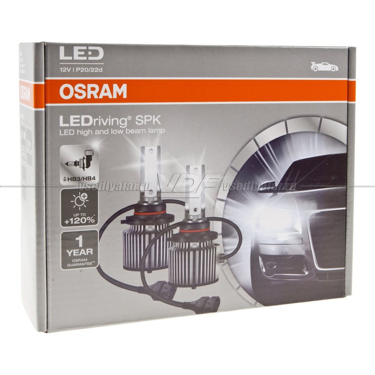 Светодиодные лампы OSRAM LEDRIVING SPK HB3/HB4 12V 27W, 2шт, 9005DWSP