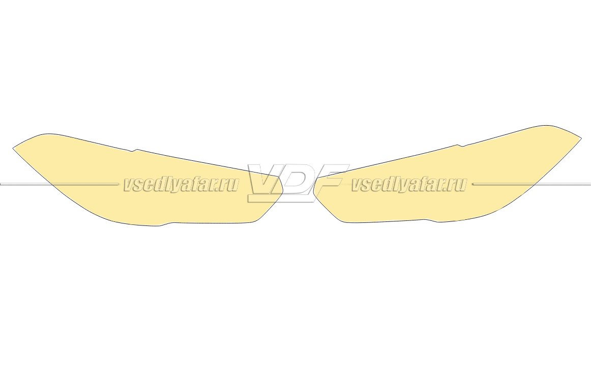 Плёнка для оклейки фар на автомобиле BMW X5 G05 (2018-)