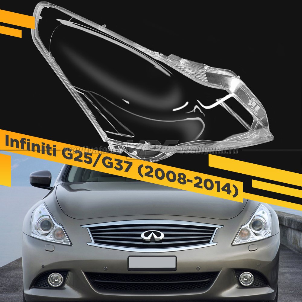 Стекло для фары Infiniti G25 V36 (2008-2014) Правое