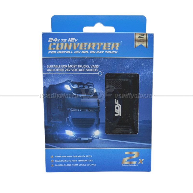 Преобразователь напряжения, 24V-12V Inverter 1A