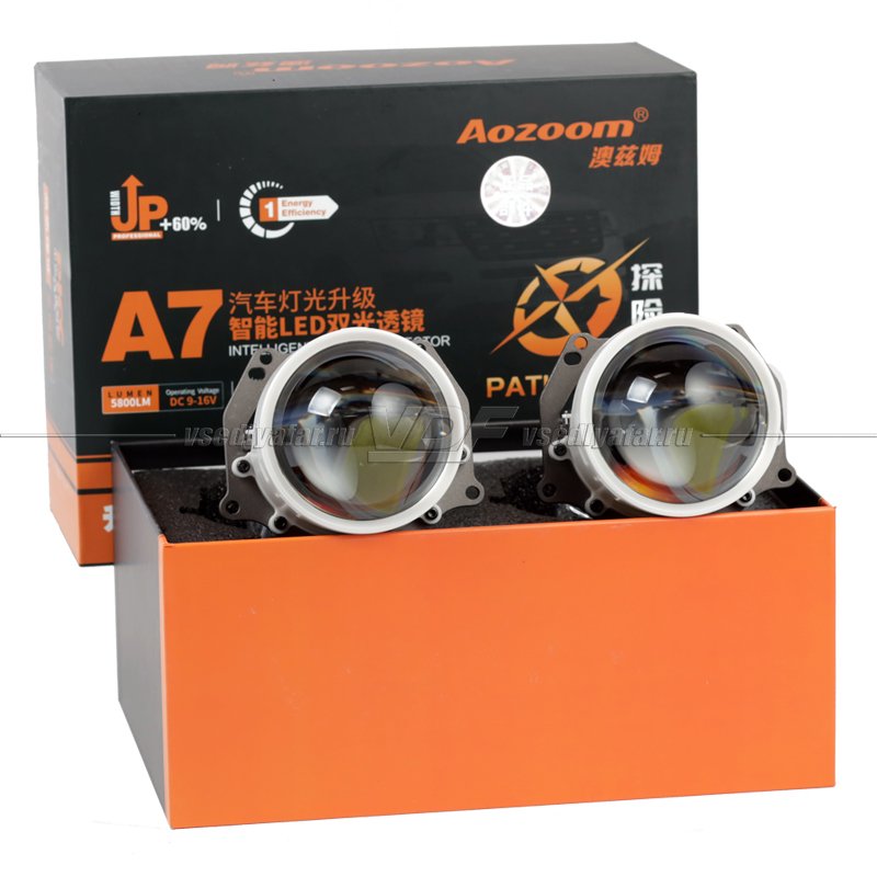 Светодиодные линзы Aozoom A7 3,0 Bi-Led (комплект 2 шт)