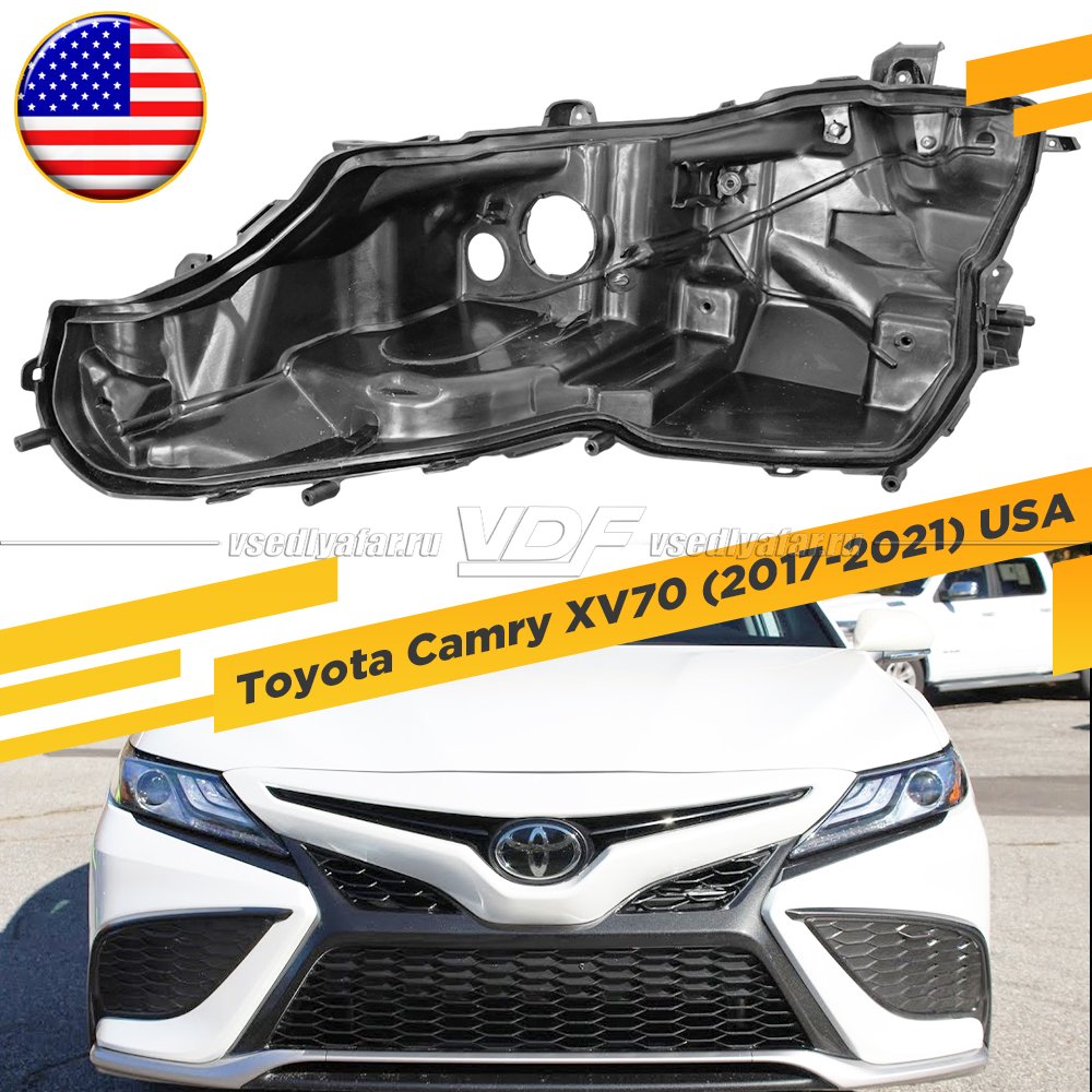 Корпус Левой фары для Toyota Camry (2017-2021) USA Тип 2
