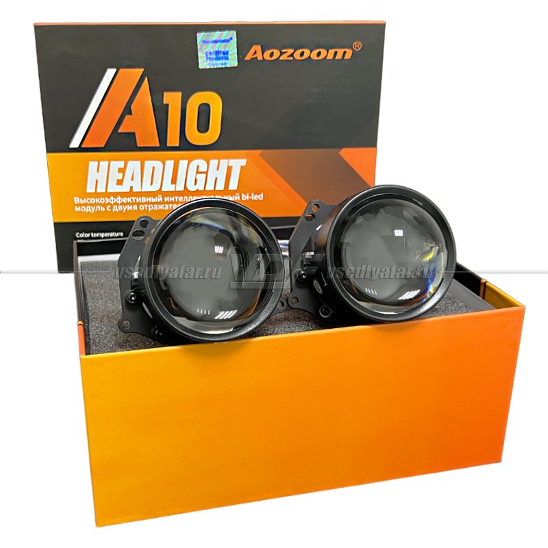 Светодиодные линзы Aozoom A10 24V 3.0 Bi-Led (комплект 2 шт)