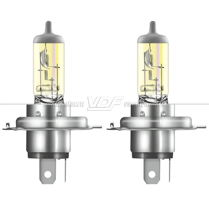 Лампа галогенная OSRAM H4 AllSeason 12V 60/55W, 2шт., 64193ALS-HCB