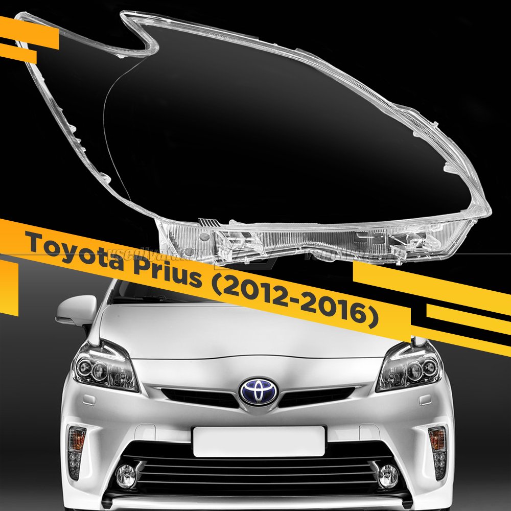 Стекло для фары Toyota Prius (2012-2016) LED Правое