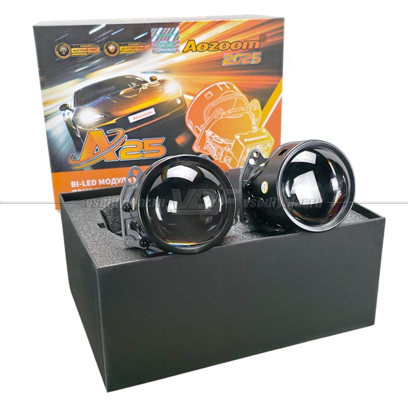 Светодиодные линзы Aozoom A25 3.0 12V 66/75W 5600/6000Lm 