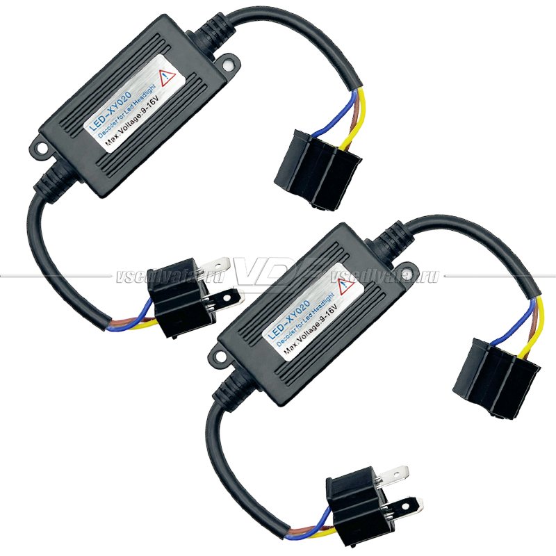 Обманки бортового компьютера LED-CANbus H4, 2шт