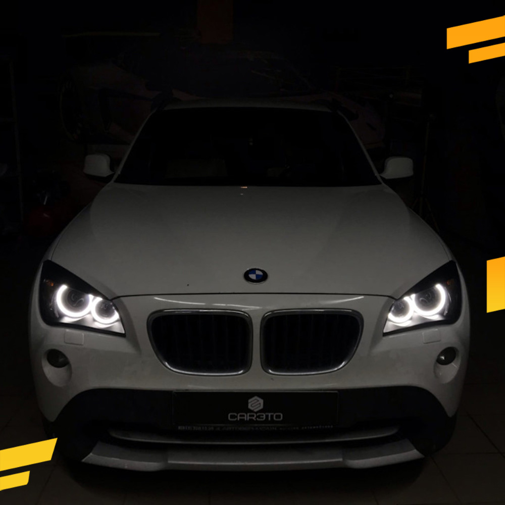 Светодиодные Ангельские глазки BMW X1 E84 2009-2012 Линзы Цвет: Белый