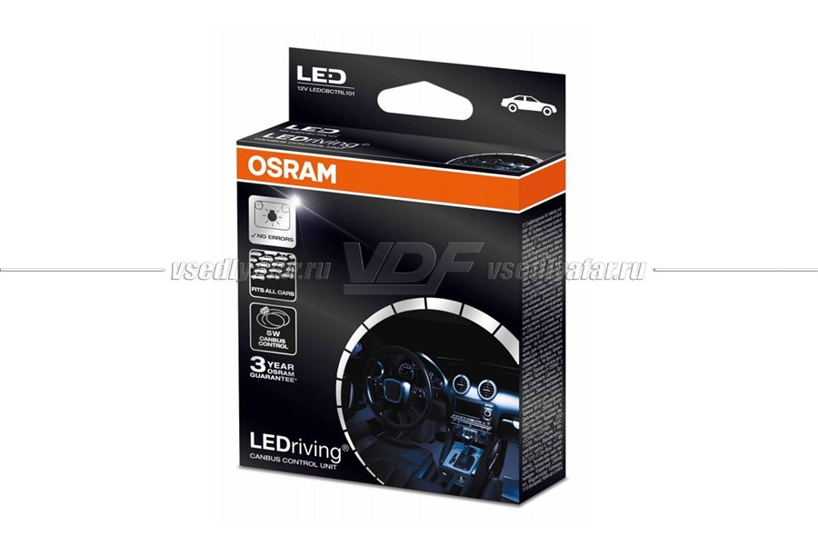 Обманки бортового компьютера Osram LED-CANbus 5W, 2шт, 12V