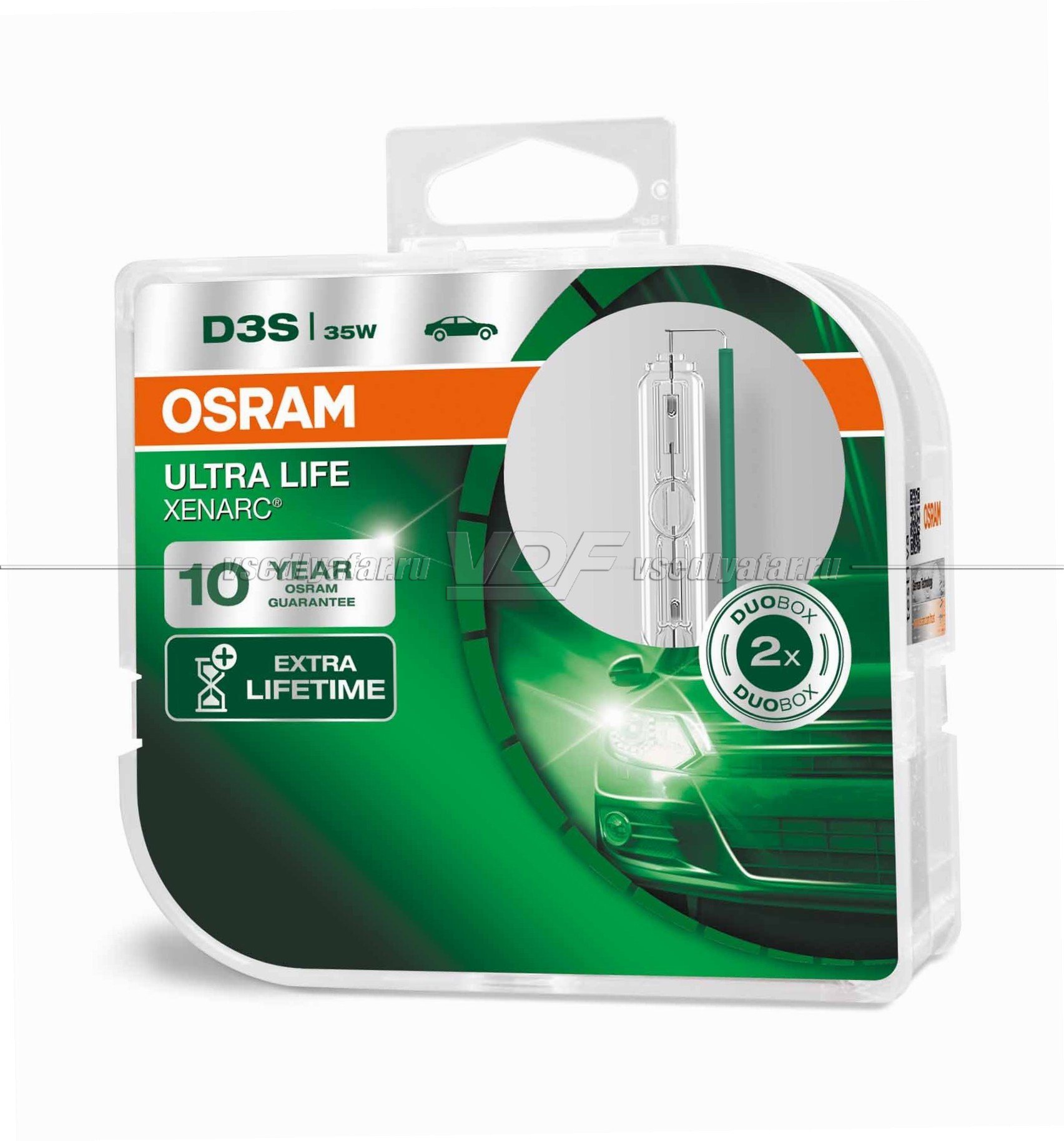 Ксеноновая лампа OSRAM D3S Xenarc Ultra Life 35W, PK32d-5, 66340ULT-HCB