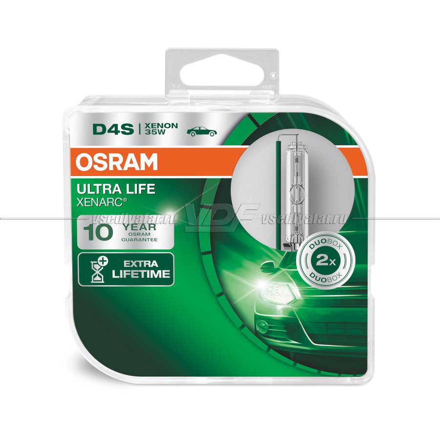 Ксеноновая лампа OSRAM D4S Xenarc Ultra Life 35W, P32d-5, 66340ULT-HCB