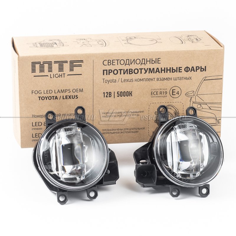 Светодиодные противотуманные фары MTF Toyota / Lexus (линза) FL10TT