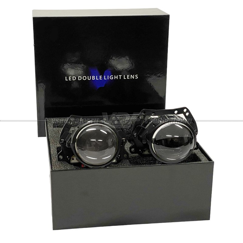 Светодиодные линзы Double Light M17 2.5 Universal Bi-Led (комплект 2 шт)