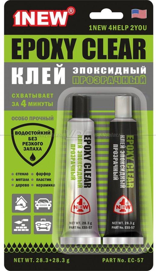 Клей эпоксидный прозрачный 1NEW 