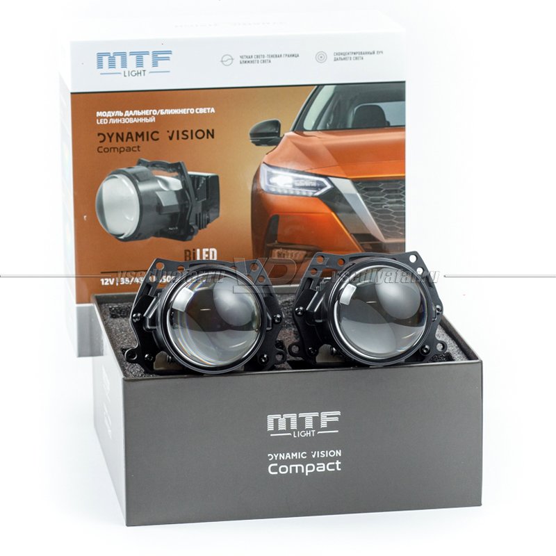 Светодиодные линзы MTF Light Dynamic Vision Compact 2,5 5500K Bi-Led (комплект 2 шт) HL45K55M