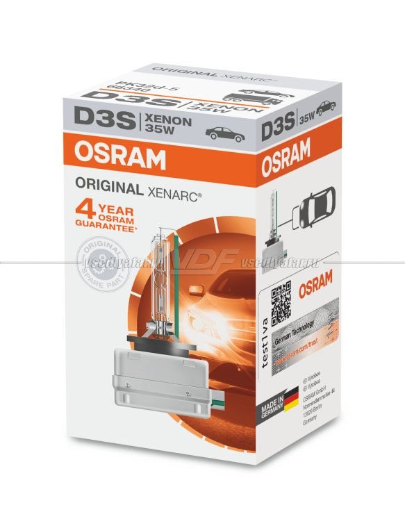 Ксеноновая лампа OSRAM D3S Xenarc Original 85V-35W, 1шт, 66340