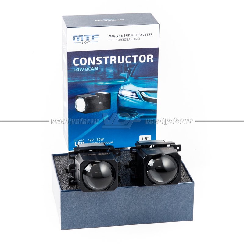 Светодиодные линзы MTF Light Constructor Low Beam 1.8 (комплект 2 шт) HL30K55