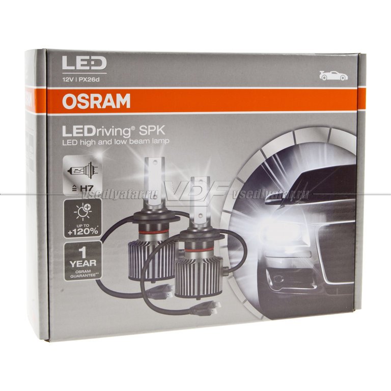 Светодиодные лампы OSRAM LEDRIVING SPK H7 12V 27W, 2шт, 64210DWSP