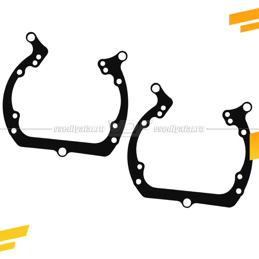 348 Переходная рамка Модуль Hella 3R - BMW X5 F15 (2013-2018); BMW X6 F16 (2014-2020)  для установки 2-го модуля вместо декоративной заглушки