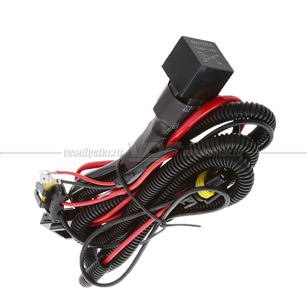 Реле проводка для подключения ПТФ 12V Цоколь H11