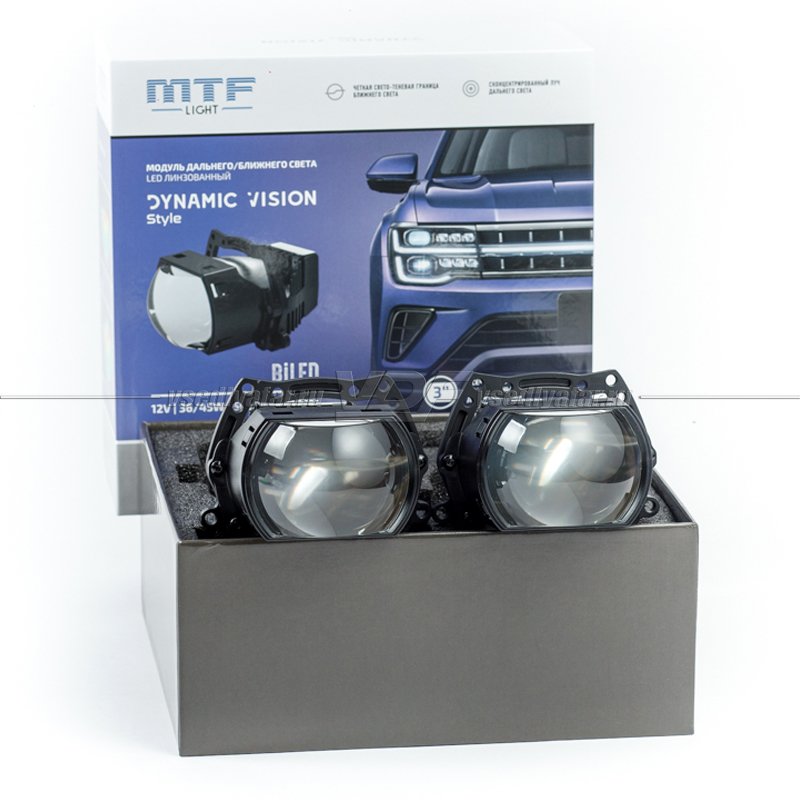 Светодиодные линзы MTF Light Dynamic Vision Style 3 5000K Bi-Led (комплект 2 шт) HL45K50S