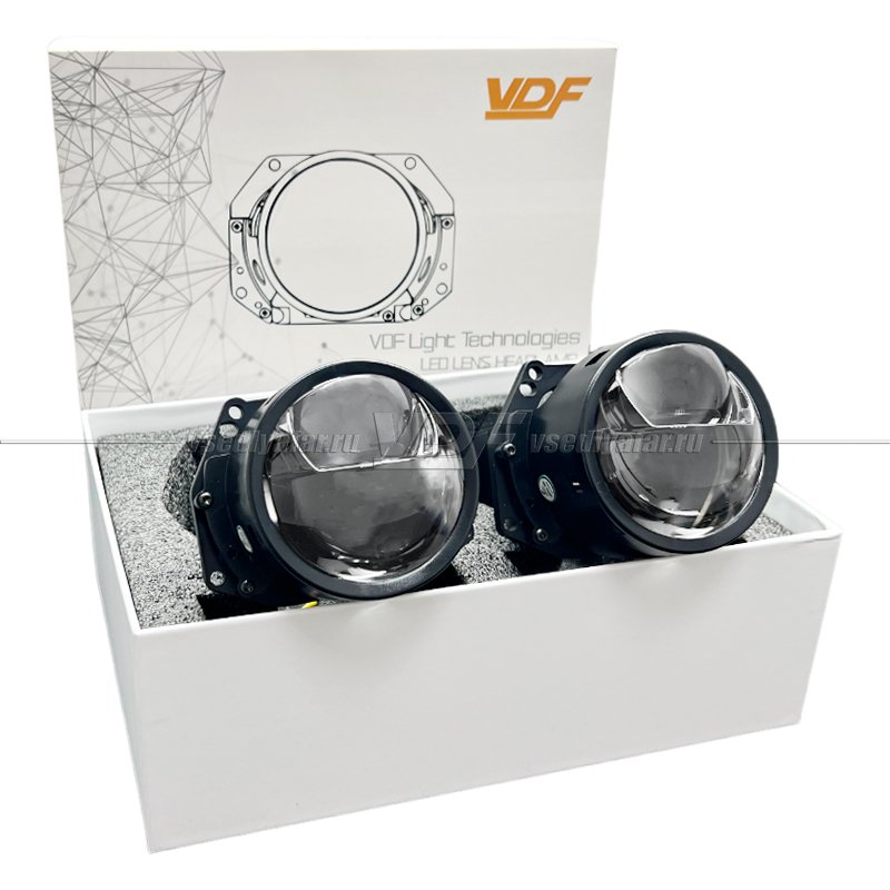 Светодиодные линзы  VDF A11 MAX 3.0 5500K Bi-Led (комплект 2 шт)