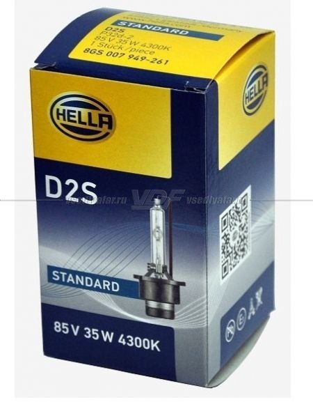 Ксеноновая лампа Hella D2S Xenon Standard 85V 35W