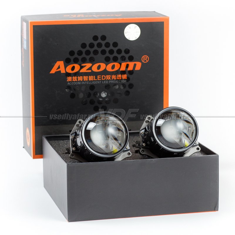 Светодиодные линзы Aozoom A9 Terminator Bi-Led (комплект 2 шт)