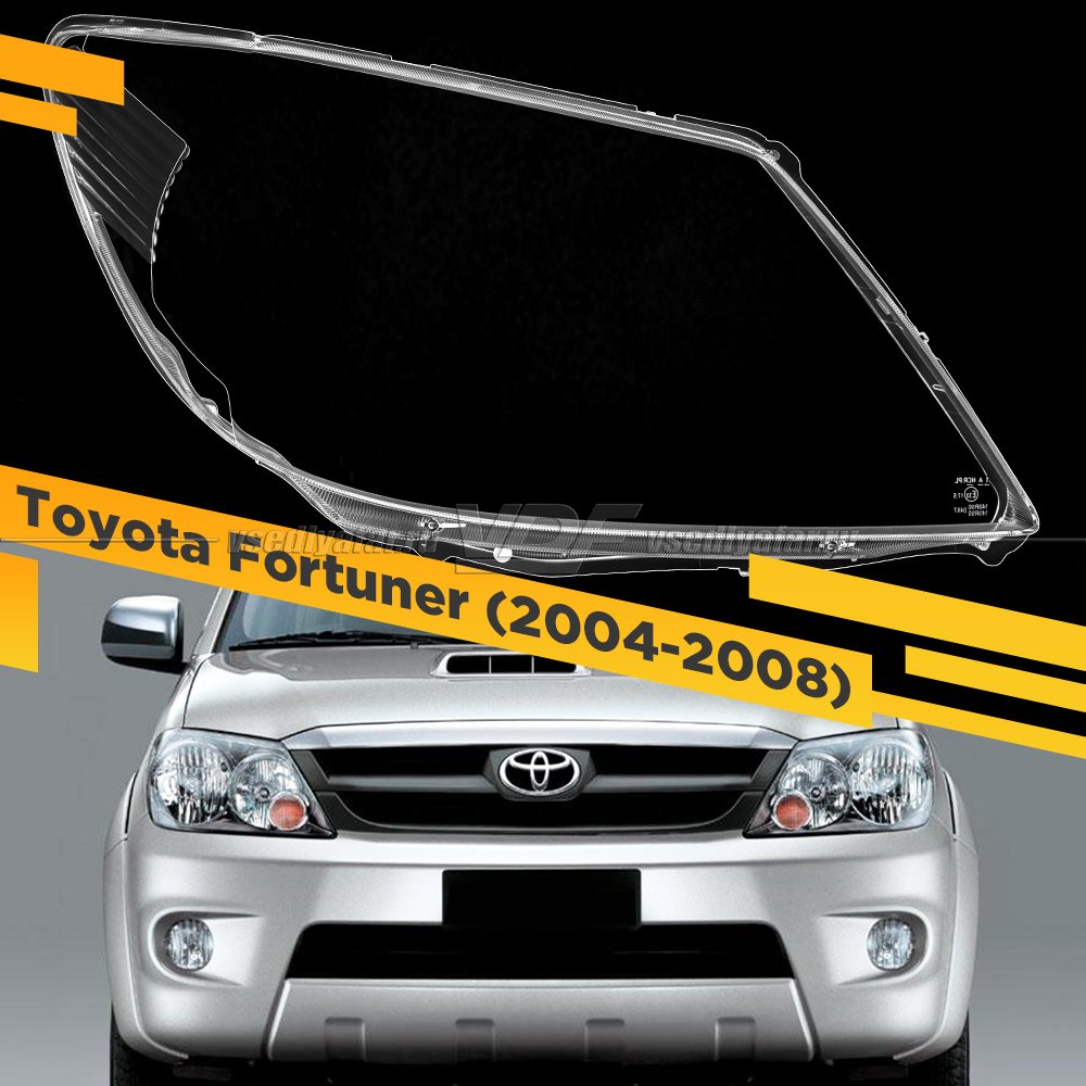 Стекло для фары Toyota Fortuner (2004-2008) Правое