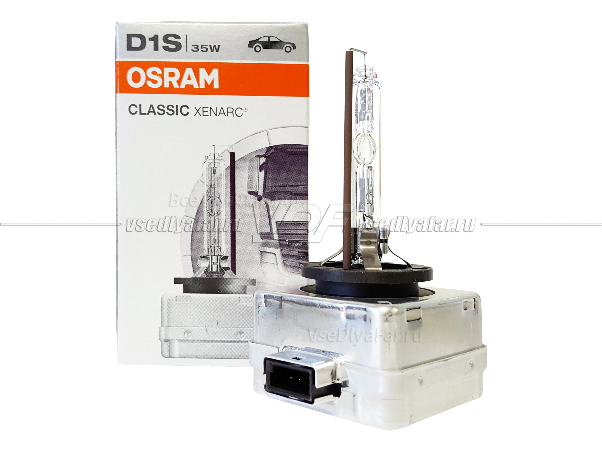 Ксеноновая лампа OSRAM D1S Xenarc Classic 35W, PK32d-2, 66140CLC