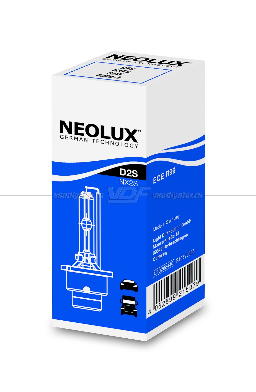 Ксеноновая лампа NEOLUX D2S Xenon Standard 85V 35W, 1 шт., NX2S