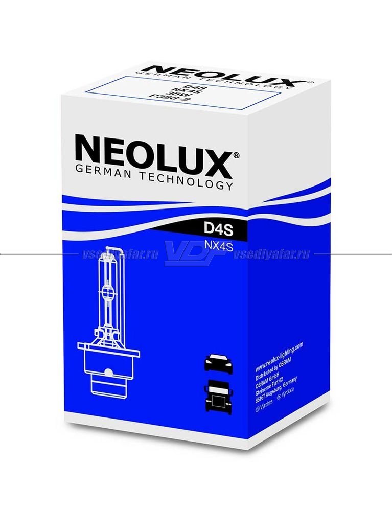 Ксеноновая лампа NEOLUX D4S Xenon Standard 85V 35W, 1 шт., NX4S