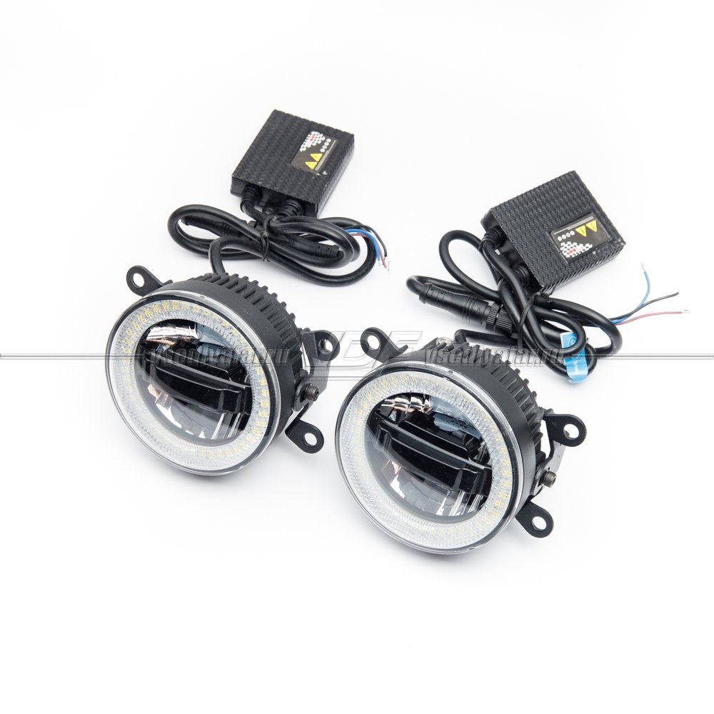 Светодиодные противотуманные фары c DRL LED Fog 702 + Дальний свет