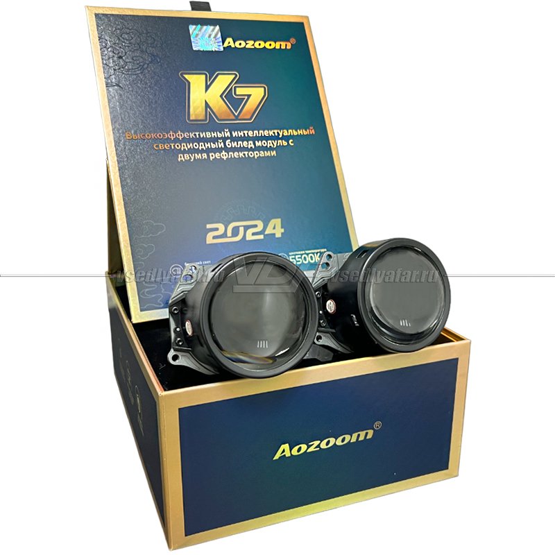 Светодиодные линзы Aozoom K7 Dragon Knight III 2024, 3.0, 5500 (комплект 2 шт)