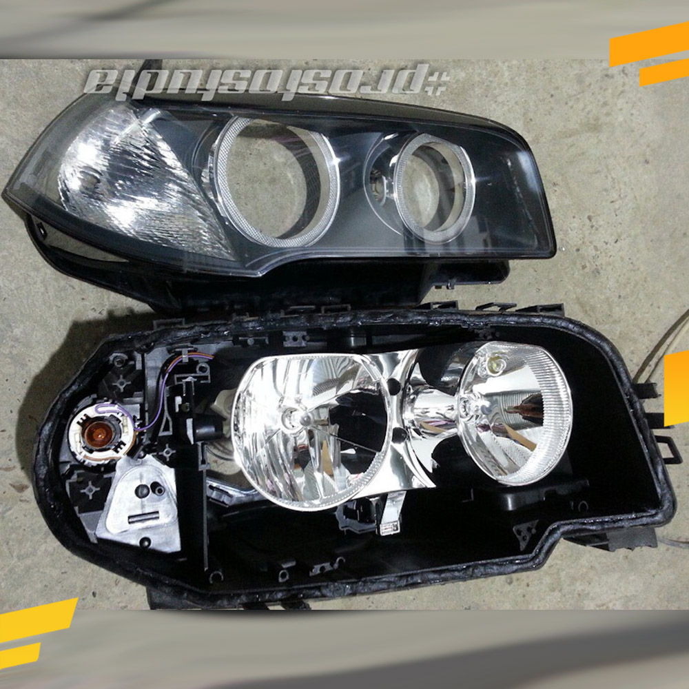 Светодиодные Ангельские глазки BMW X3 E83 2006-2010 Рефлектор Цвет: Белый