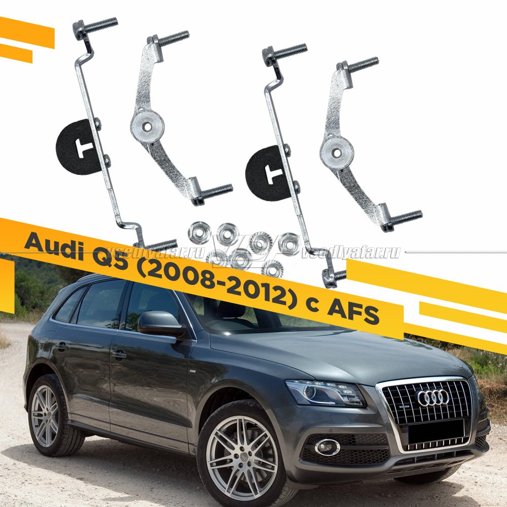 Рамки для замены линз в фарах Audi Q5 2008-2012 с AFS Раздельная