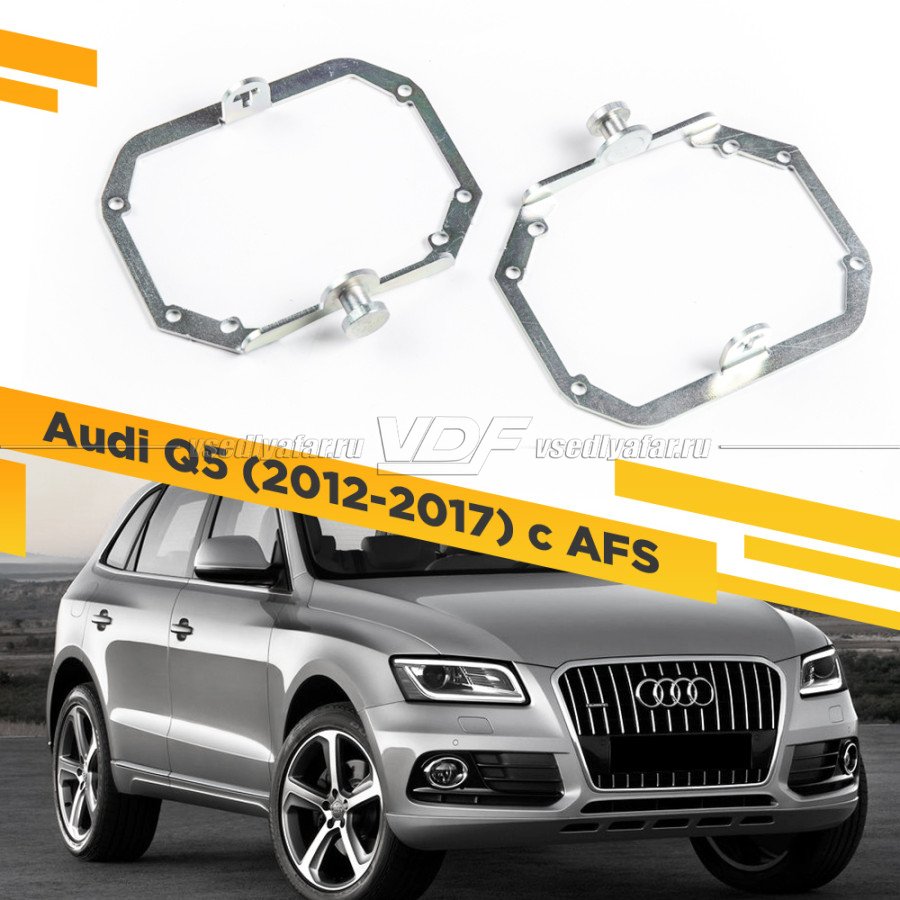 Рамки для замены линз в фарах Audi Q5 2012-2017 с AFS