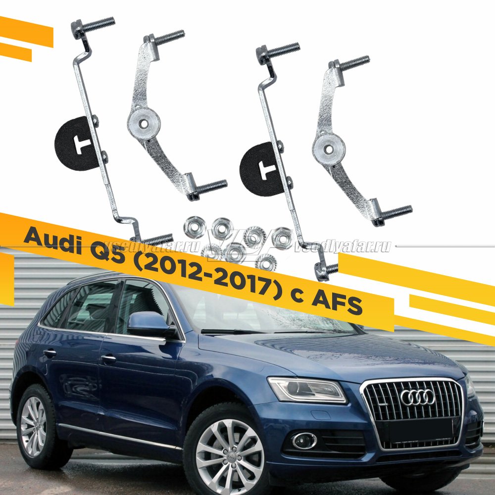 Рамки для замены линз в фарах Audi Q5 2012-2017 с AFS Раздельная