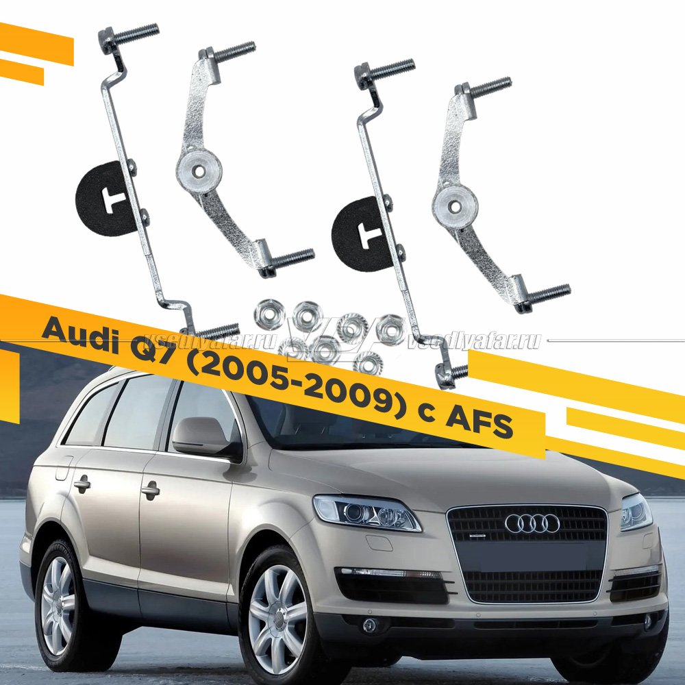 Рамки для замены линз в фарах Audi Q7 2005-2009 с AFS Раздельная