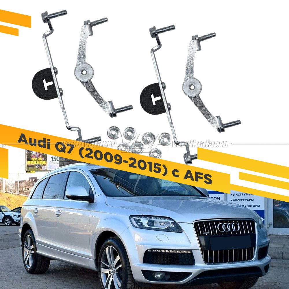 Рамки для замены линз в фарах Audi Q7 2009-2015 с AFS Раздельная