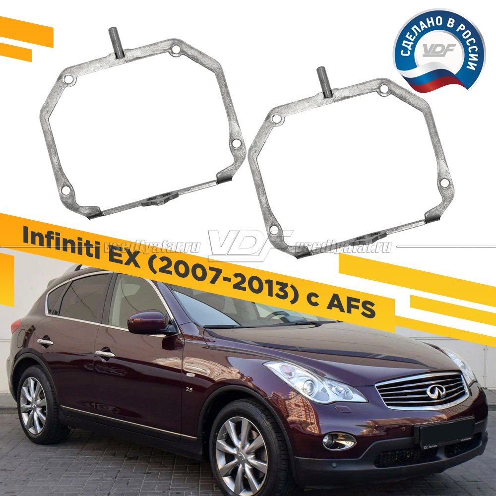 Рамки для замены линз в фарах Infiniti EX 2007-2013 с AFS